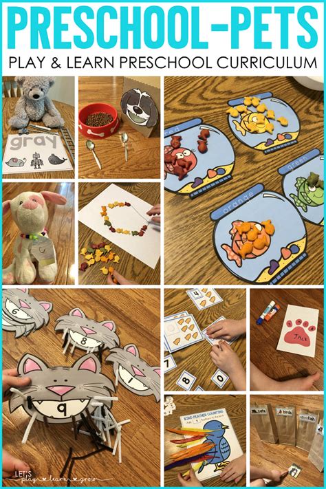 Pets Theme Activities And Centers For Preschool Pre Pets Kindergarten - Pets Kindergarten
