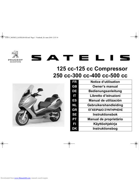 Full Download Peugeot Satelis 125 Manual 