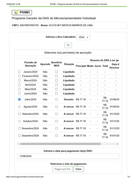 Pgmei Programa Gerador De Das Do Microempreendedor Individual
