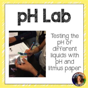 Ph Lab By Science Lessons That Rock Tpt Ph Lab Worksheet - Ph Lab Worksheet