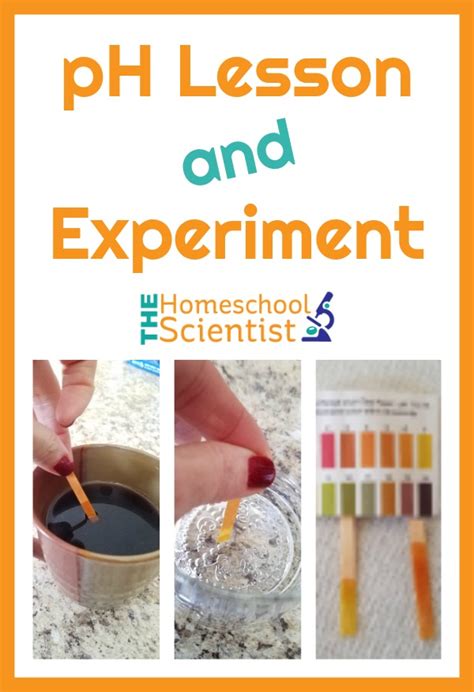 Ph Lesson And Experiment The Homeschool Scientist Ph Science Experiments - Ph Science Experiments