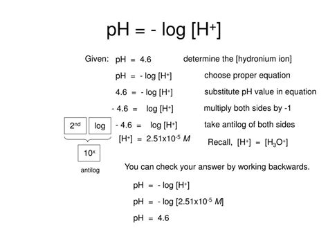 Ph Log Oh