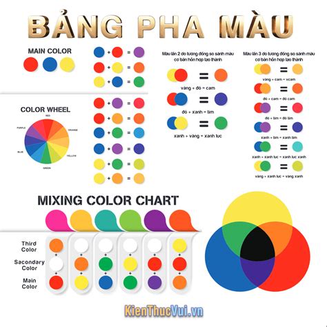 pha màu | Cch pha mu v bng pha c