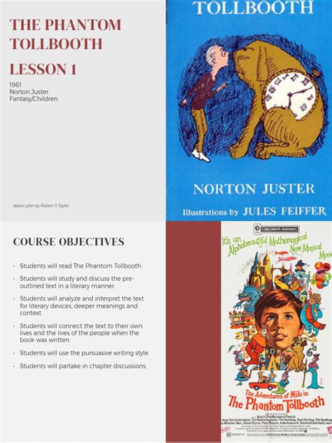 phantom tollbooth lesson plans middle school