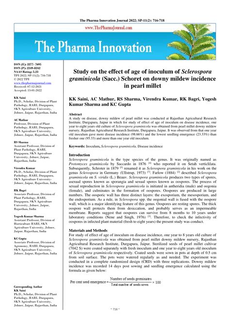Pharma Innovation Journal