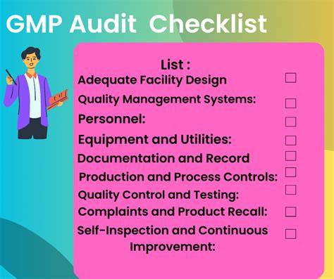 pharmaceutical gmp manufacturing facility audit checklist