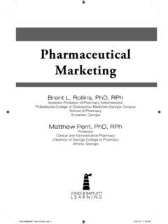 Full Download Pharmaceutical Marketing Jones Bartlett Learning 