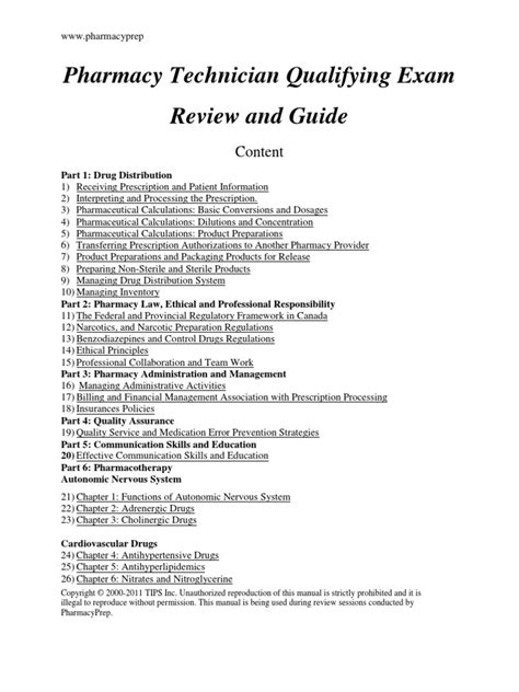 Full Download Pharmacy Technician Evaluating Exam Review Guide 