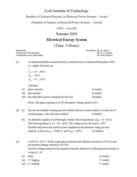 Read Phase 2 Electrical Exam Papers 