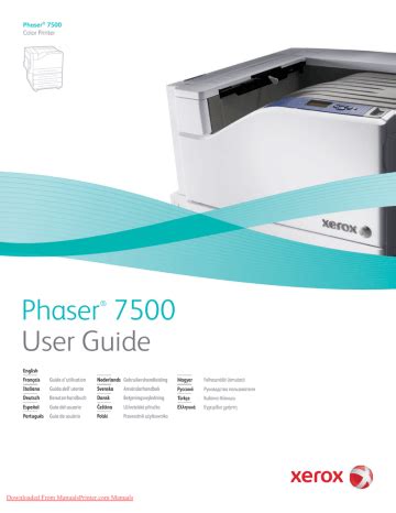 Read Phaser 7500 User Guide 