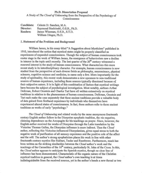 phd dissertation proposal example for management
