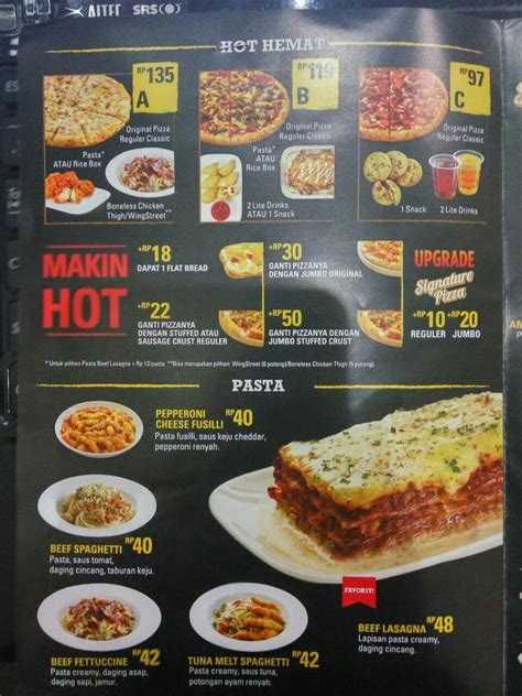phd menu | Pizza Hut Vincom Menu Gi V v