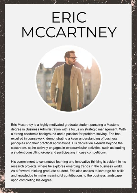 phd student biography examples