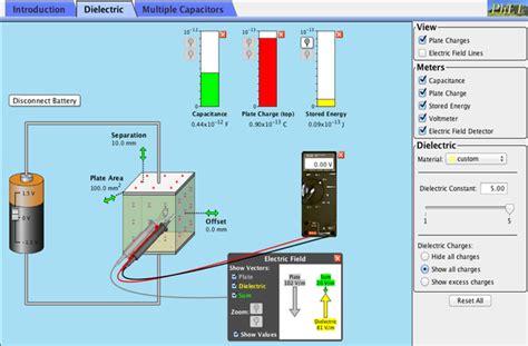 Phet Capacitor