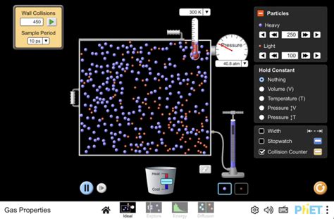 Phet Gas Law Simulation Answer Key
