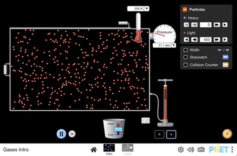 Phet Simulation Gases Intro