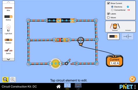 Phet Simulations Circuit