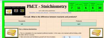 Phet Stoichiometry