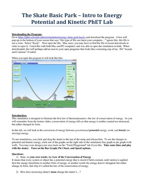 Read Phet Skate Park Questions Answers 