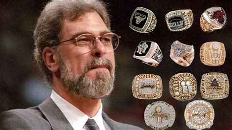 Phil Jackson With Rings