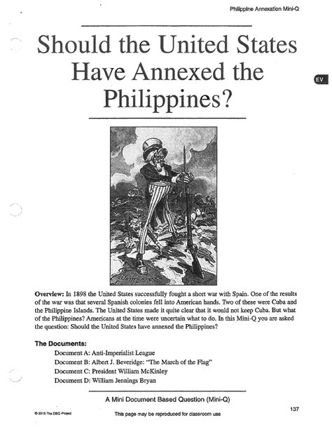 Download Philippines Annexation Mini Dbq Answers 