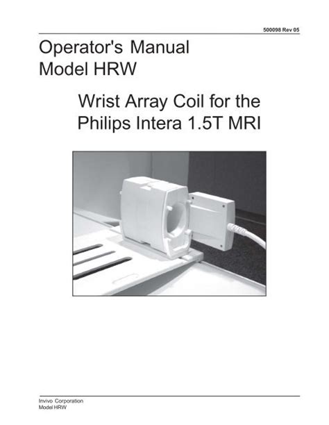 philips intera mri service manual
