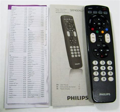 Philips Manual Universal Remote