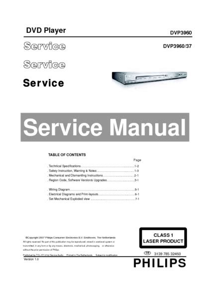 Read Philips Dvp3960 User Guide 