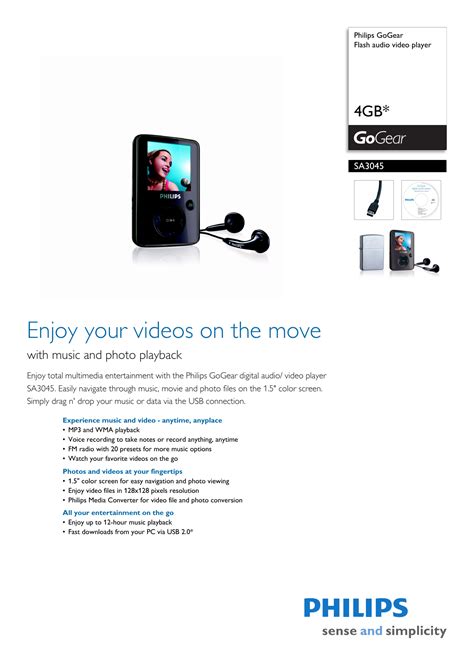 Read Philips Gogear User Guide 