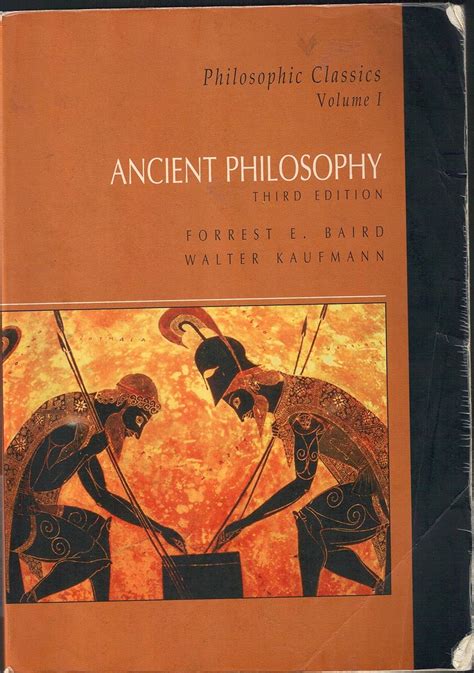 Read Philosophic Classics Volume I Ancient Philosophy 
