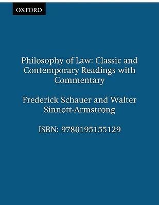 Read Philosophy Of Law Classic And Contemporary Readings With Commentary 