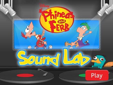Phineas And Ferb Sound Lab Disney Games Com Phineas And Ferb Science Lab - Phineas And Ferb Science Lab
