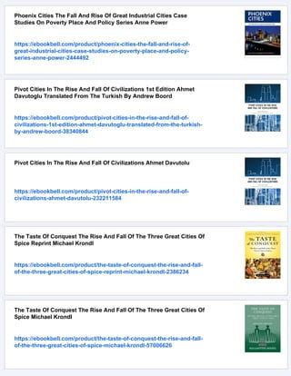 Phoenix Cities Case Studies On Poverty Place And
