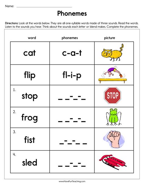 Phonemes Worksheets For Preschool And Kindergarten K5 Learning Blending Phonemes Worksheet - Blending Phonemes Worksheet
