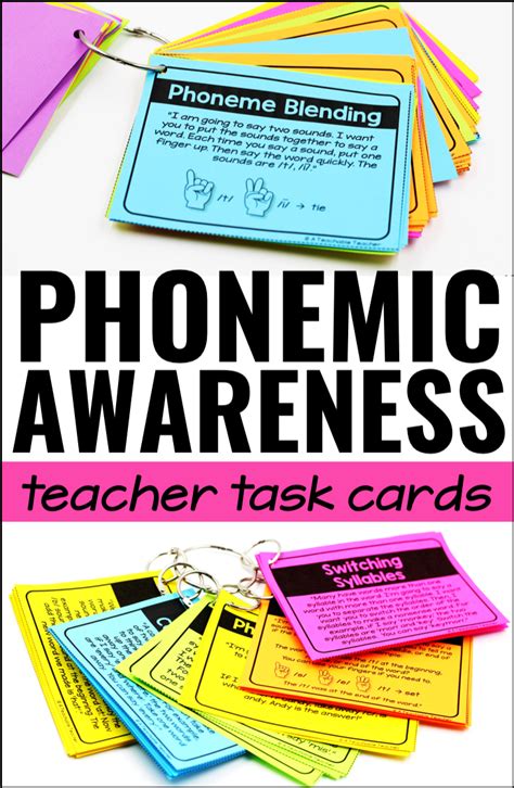 Phonemic Awareness Teacher Task Cards Keep Me On Phonemic Awareness Activities For Kindergarten - Phonemic Awareness Activities For Kindergarten
