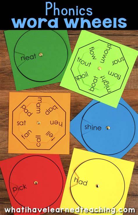 Phonic Word Wheels Printable