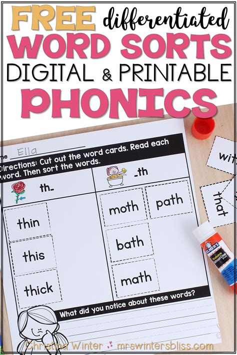 Phonics Activities Word Sorts Phonics Words Beginning With A - Phonics Words Beginning With A