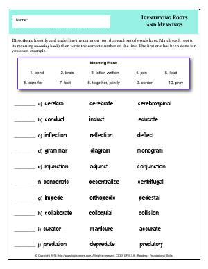 Phonics And Word Recognition Fifth Grade English Worksheets Word Recognition Worksheet - Word Recognition Worksheet