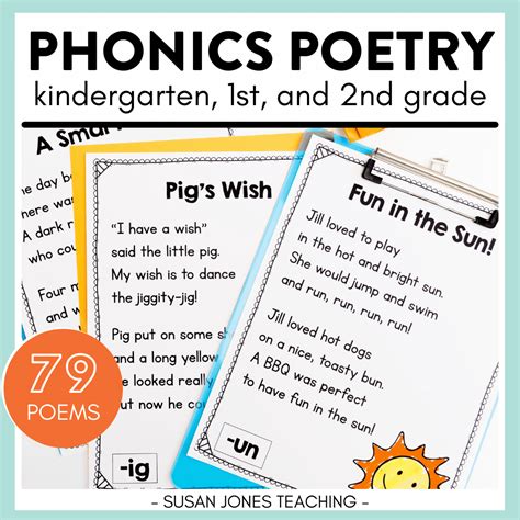 Phonics Poetry For Grades K 2 Susan Jones Poetry Grade 2 - Poetry Grade 2