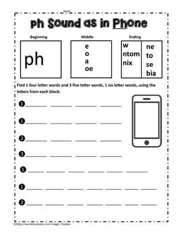 Phonics Review Digraph Ph Worksheets 99worksheets Ph Phonics Worksheet - Ph Phonics Worksheet