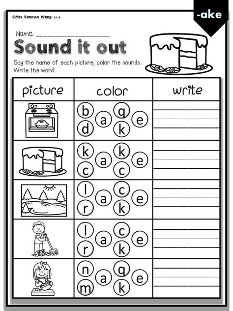 Phonics Sheets For First Grade   Phonics Worksheets Reading For Preschool Kindergarten First - Phonics Sheets For First Grade
