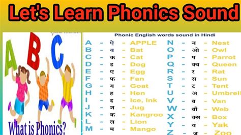 Phonics Sound In Hindi Phonicssound Phonics Alphabet Phonics Chart In Hindi - Phonics Chart In Hindi