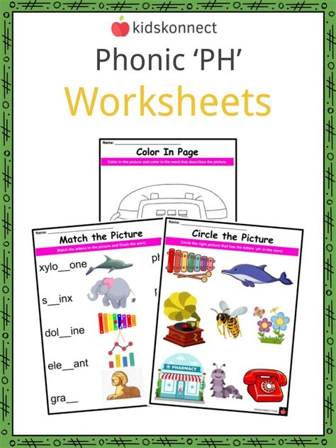 Phonics Worksheets Ph Sound Worksheet - Ph Sound Worksheet