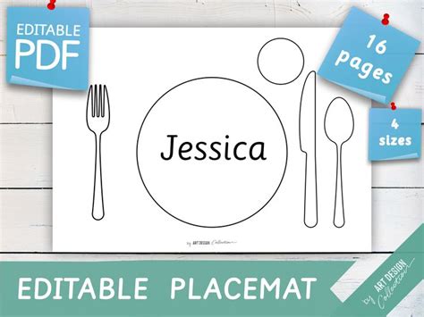 photo placemats class template