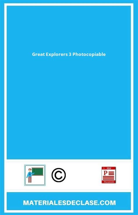 Read Photocopiable Oxford University Press Explorers 3 Ebook 