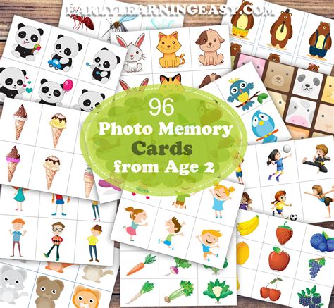 Photographic Memory Cards Early Learning Easy Memory Cards For Toddlers - Memory Cards For Toddlers