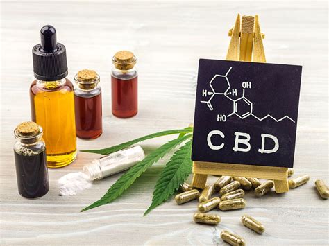 produits CBD huiles capsules feuille cannabis formule chimique tableau