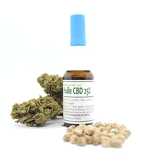 Flacon d'huile CBD, têtes de cannabis et graines de chanvre.