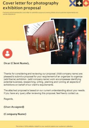 photography exhibition proposal sample