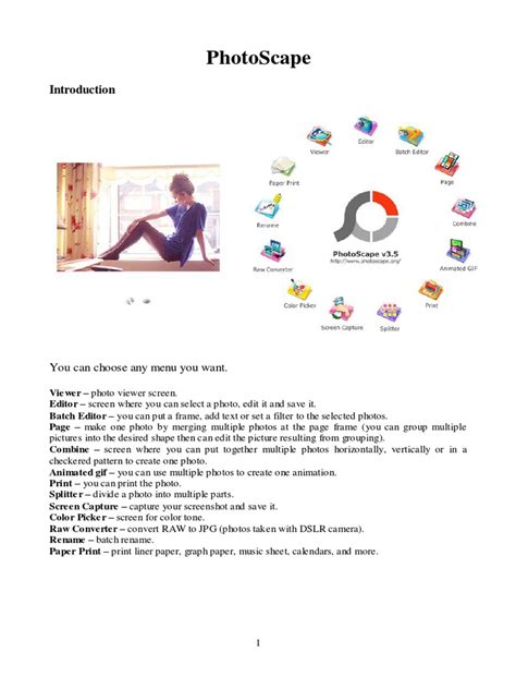 Photoscape User Guide
